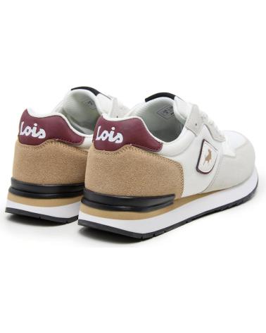 LOIS JEANS URBANER SPORTSCHUH FÜR HERREN - MODELL WEISS BEIGE BLANCO BEIGE