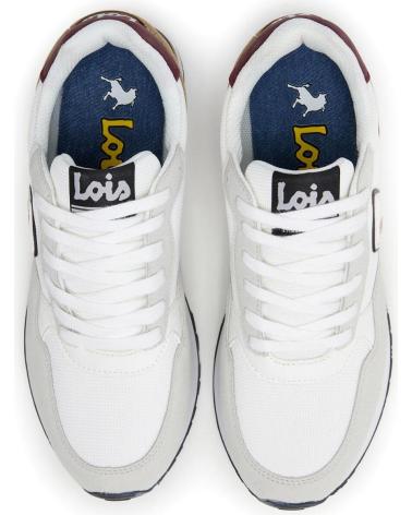 LOIS JEANS URBANER SPORTSCHUH FÜR HERREN - MODELL WEISS BEIGE BLANCO BEIGE