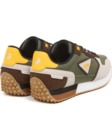 LOIS JEANS SPORTSCHUHE 64483 KHAKI UND BRAUN MIT SCHNÜRSENKELN MARRóN