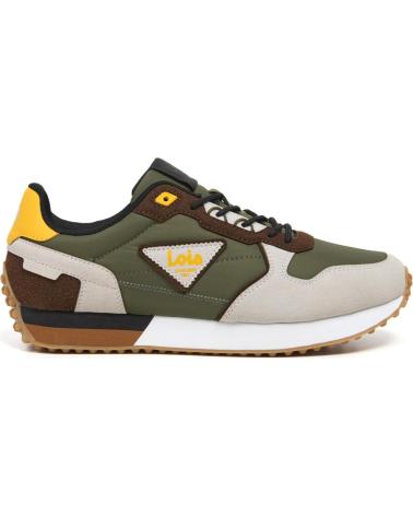 LOIS JEANS SPORTSCHUHE 64483 KHAKI UND BRAUN MIT SCHNÜRSENKELN MARRóN