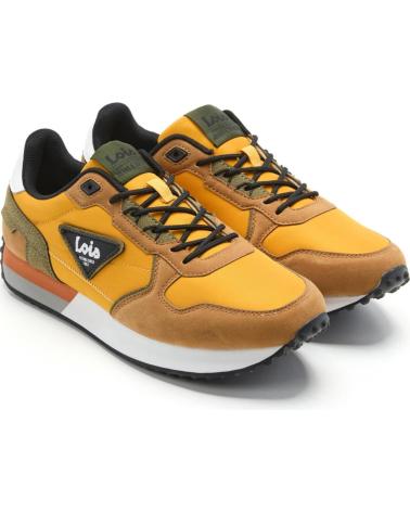 LOIS JEANS SCARPE SPORTIVE 64483 SENAPE CON LACCI AMARILLO