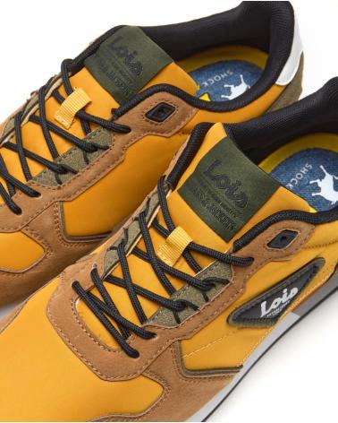 LOIS JEANS SCARPE SPORTIVE 64483 SENAPE CON LACCI AMARILLO