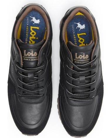 LOIS JEANS ZAPATILLA CASUAL DE RUNING HOMBRE LOIS NEGRO