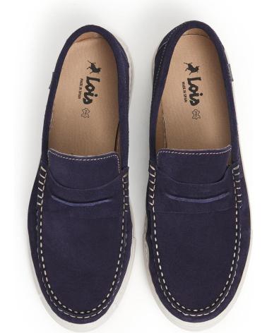 LOIS JEANS MOCASIN DE HOMBRE DE ANTE COLOR AZUL LOIS MARINO