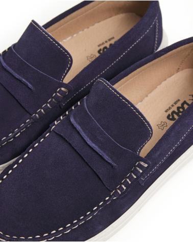 LOIS JEANS MOCASIN DE HOMBRE DE ANTE COLOR AZUL LOIS MARINO