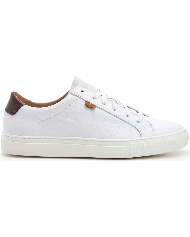 LOIS JEANS ZAPATILLA PIEL URBANA DE HOMBRE EN PIEL BLANCA LOIS BLANCO
