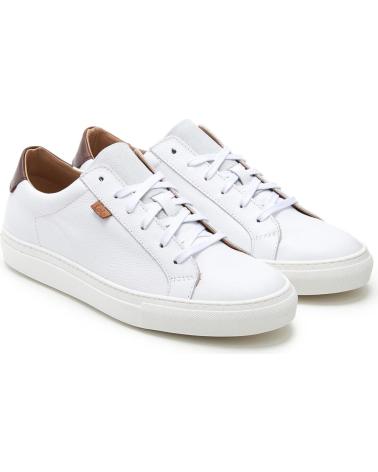 LOIS JEANS ZAPATILLA PIEL URBANA DE HOMBRE EN PIEL BLANCA LOIS BLANCO