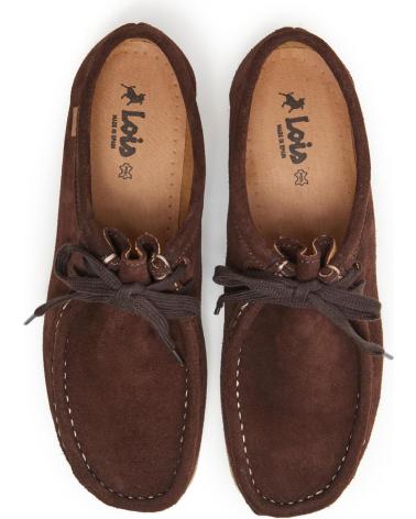 LOIS JEANS ZAPATILLA DE PIEL FABRICADO EN ESPANA CASUAL HOMBRE LOIS MARRON