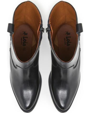 LOIS JEANS BOTA COWBOY DE PIEL HECHO EN ESPANA MUJER LOIS NEGRO