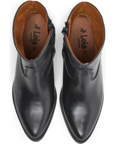 LOIS JEANS BOTIN COWBOY DE PIEL HECHO EN ESPANA MUJER LOIS NEGRO