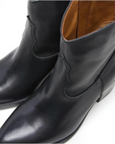 LOIS JEANS BOTIN COWBOY DE PIEL HECHO EN ESPANA MUJER LOIS NEGRO