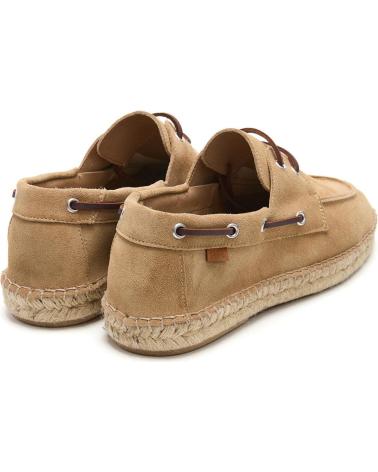 LOIS JEANS ALPARGATA PIEL ANTE NAUTICO YUTE NATURAL PLANO LOIS CAMEL