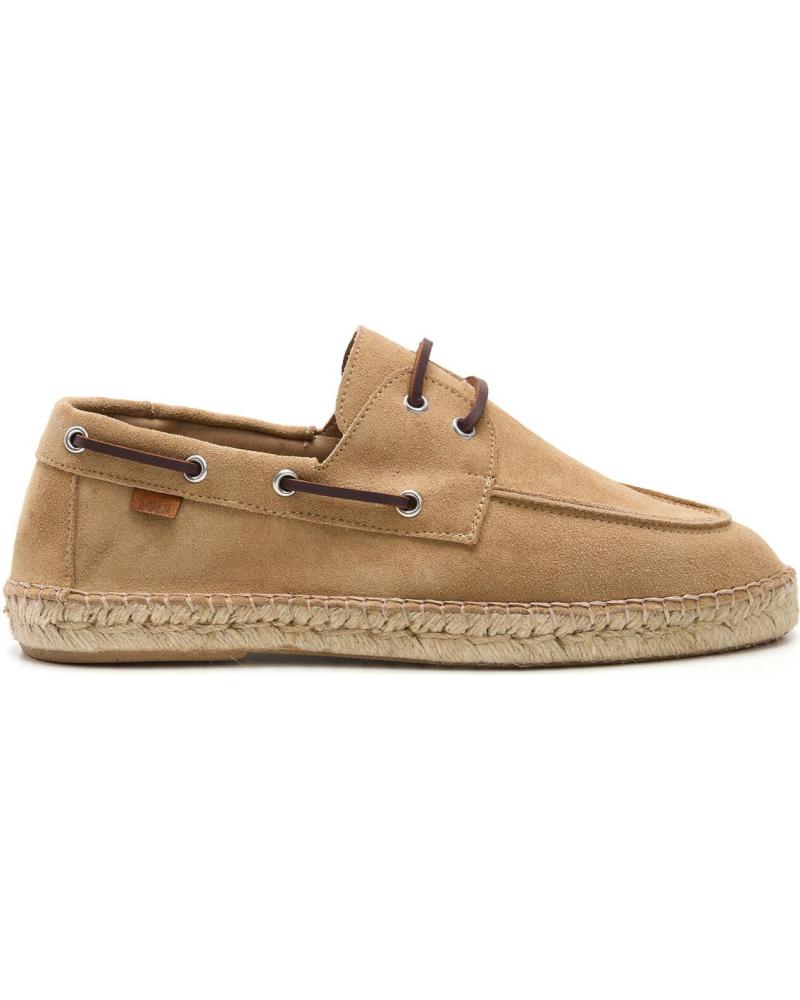 LOIS JEANS ALPARGATA PIEL ANTE NAUTICO YUTE NATURAL PLANO LOIS CAMEL