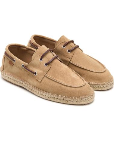 LOIS JEANS ALPARGATA PIEL ANTE NAUTICO YUTE NATURAL PLANO LOIS CAMEL