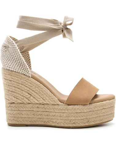 LOIS JEANS ALPARGATA PIEL SANSALIA CUNA YUTE DE MUJER LOIS ARENA