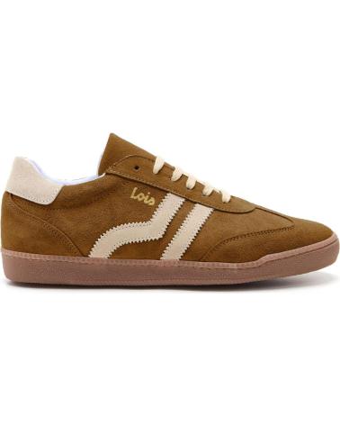 LOIS JEANS ZAPATILLA URBANA DE ANTE DE PIEL DE HOMBRE LOIS CAMEL