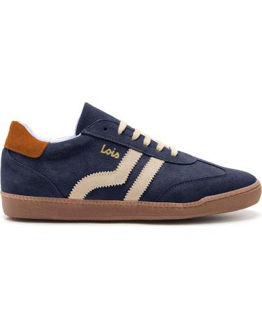 LOIS JEANS ZAPATILLA URBANA DE ANTE DE PIEL DE HOMBRE LOIS MARINO