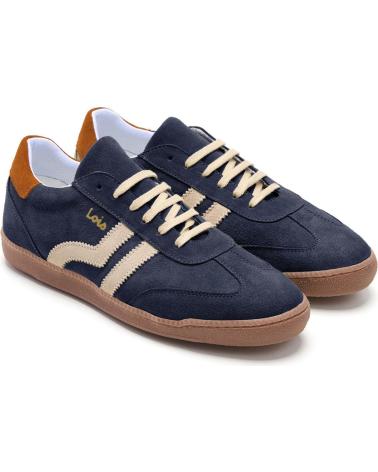 LOIS JEANS ZAPATILLA URBANA DE ANTE DE PIEL DE HOMBRE LOIS MARINO