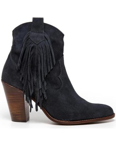 LOIS JEANS BOTIN COWBOY CON FLECOS DE PIEL HECHO EN ESPANA MUJER LOIS GRIS