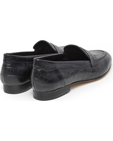 LOIS JEANS ZAPATO MOCASIN DE PIEL HECHO EN ESPANA MUJER LOIS NEGRO