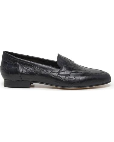 LOIS JEANS ZAPATO MOCASIN DE PIEL HECHO EN ESPANA MUJER LOIS NEGRO