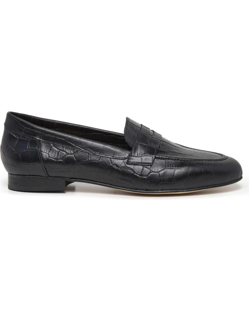 LOIS JEANS ZAPATO MOCASIN DE PIEL HECHO EN ESPANA MUJER LOIS NEGRO