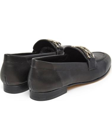 LOIS JEANS ZAPATO MOCASIN DE PIEL DETALLE CADENA HECHO EN ESPANA MUJER NEGRO