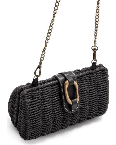 MTNG SHELL UMHÄNGETASCHE SCHWARZ MIT KETTE NEGRO