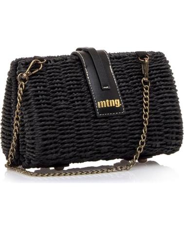 MTNG SHELL UMHÄNGETASCHE SCHWARZ MIT KETTE NEGRO