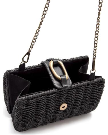 MTNG SHELL UMHÄNGETASCHE SCHWARZ MIT KETTE NEGRO