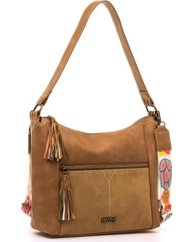 MTNG ANIS HOBO-TASCHE BRAUN MIT FLORALEM SCHULTERRIEMEN MARRóN