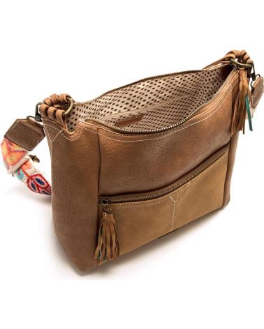 MTNG ANIS HOBO-TASCHE BRAUN MIT FLORALEM SCHULTERRIEMEN MARRóN