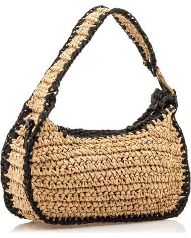 MTNG POEMA UMHÄNGETASCHE AUS GEFLOCHTENEM BAST, BRAUN MARRóN