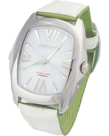 RELOJ CHRONOTECH CT7696M-05 CON ESFERA BLANCA Y CORREA VERDE VERDE