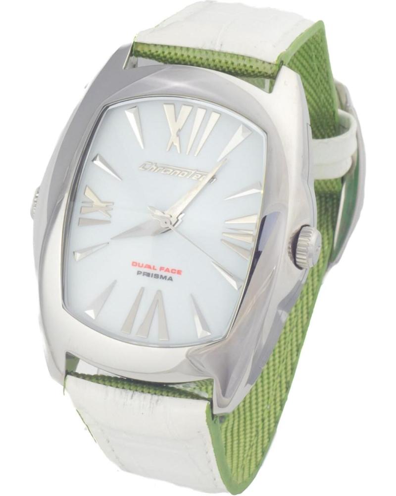 RELOJ CHRONOTECH CT7696M-05 CON ESFERA BLANCA Y CORREA VERDE VERDE