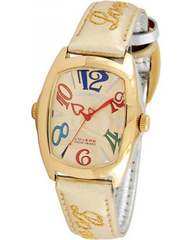 RELOJ CHRONOTECH CT7696M-11 DORADO CON NÚMEROS DE COLORES DORADO
