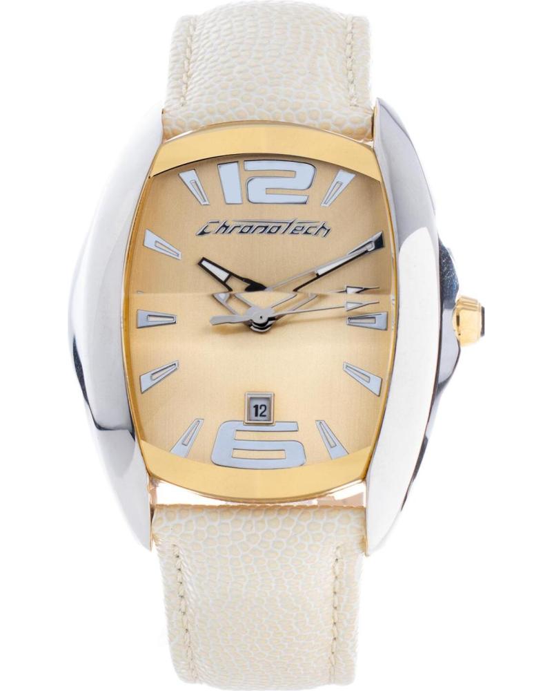 RELOJ CHRONOTECH CT7814M-04 BEIGE CON ESFERA RECTANGULAR CLÁSICA BEIGE