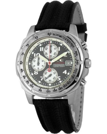 CHRONOTECH CT9127-03 HERRENUHR SCHWARZ MIT CHRONOGRAPH UND SILIKONARMBAND NEGRO