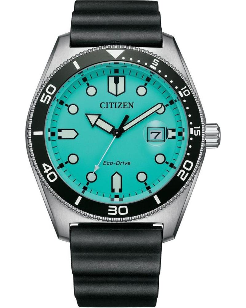 CITIZEN AW1760-14X WATCH WITH TURQUOISE DIAL AND BLACK STRAP NEGRO
