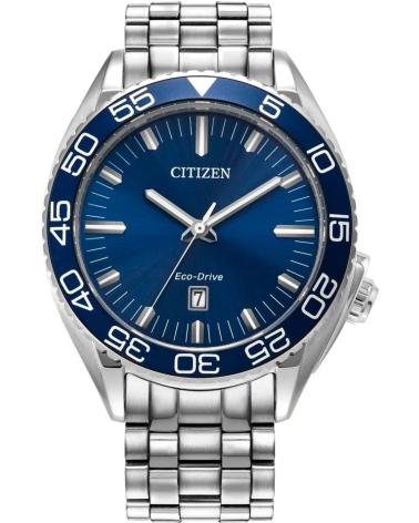 CITIZEN AW1770-53L ECO-DRIVE STAINLESS STEEL WATCH WITH BLUE DIAL GRIS