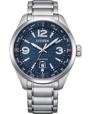 CITIZEN AW1830-88L ECO-DRIVE STAINLESS STEEL WATCH WITH BLUE DIAL GRIS
