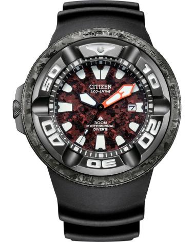 CITIZEN ECO-DRIVE PROMASTER DIVER WATCH BJ8059-03Z ORANGE/BLACK DIAL NEGRO