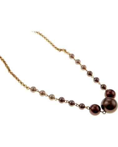 COLLANA CRISTIAN LAY 43190720 CON PERLE IN RESINA E CATENA DORATA