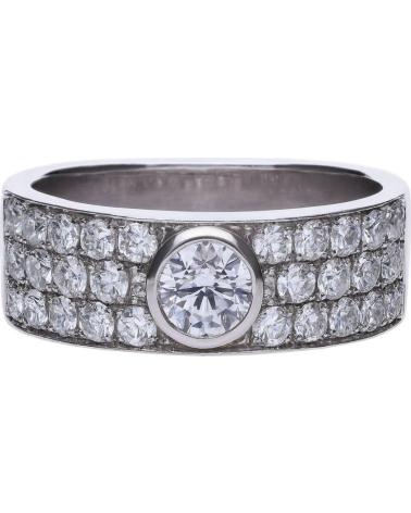 ANILLO DIAMONFIRE 6112701082170 DE PLATA CON CIRCONITAS PAVÉ