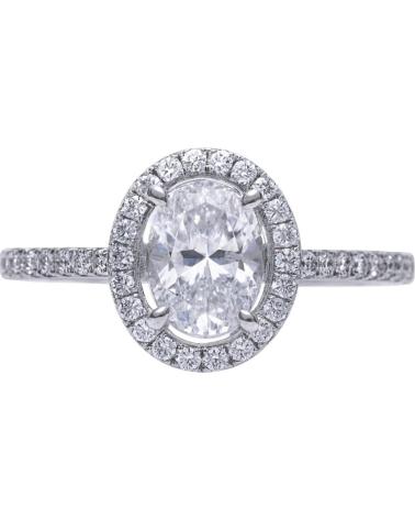 DIAMONFIRE HALO-RING MIT OVALEM ZIRKONIA REFERENZ 6115131082160