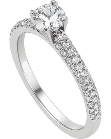 ANILLO SOLITARIO DIAMONFIRE 6117291582170 CON CIRCONITA Y PAVÉ