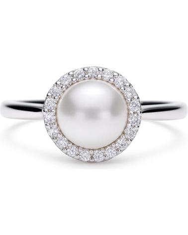 DIAMONFIRE ANILLO HALO DE PERLA Y CIRCONITAS MODELO 6117561111160