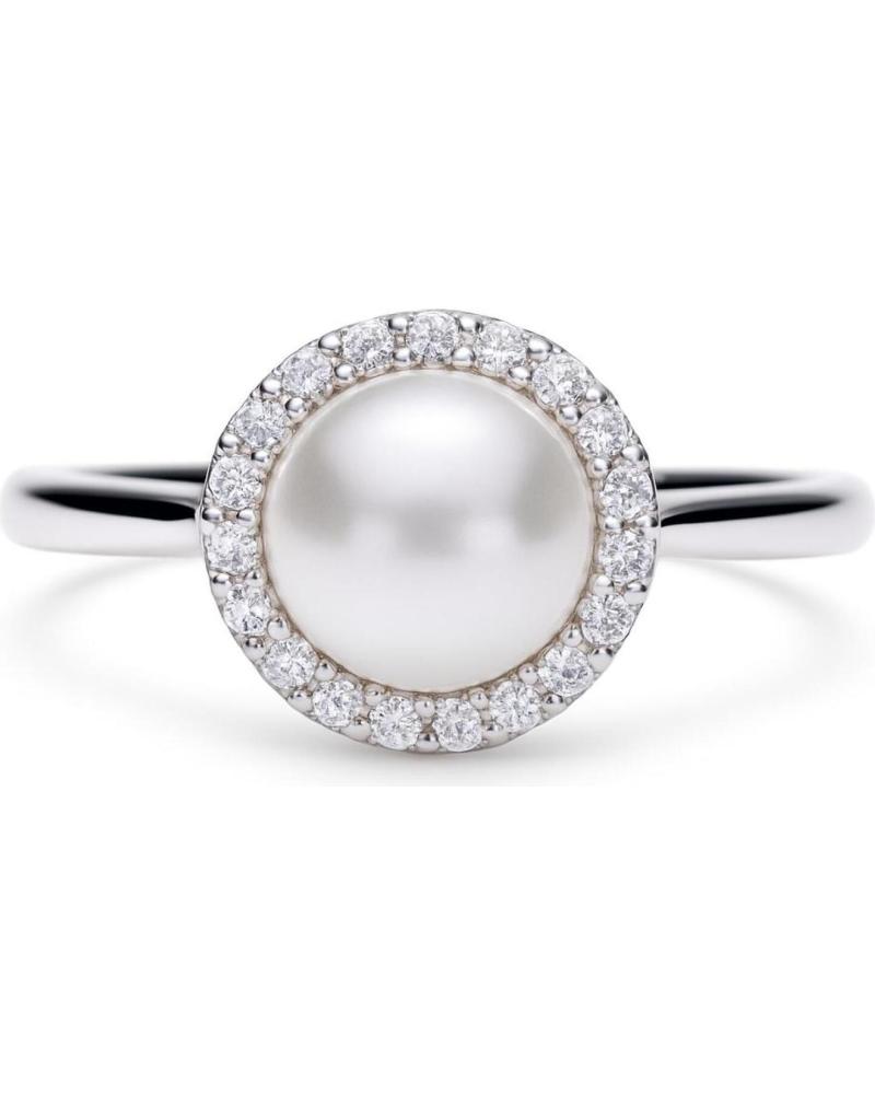 DIAMONFIRE ANILLO HALO DE PERLA Y CIRCONITAS MODELO 6117561111160