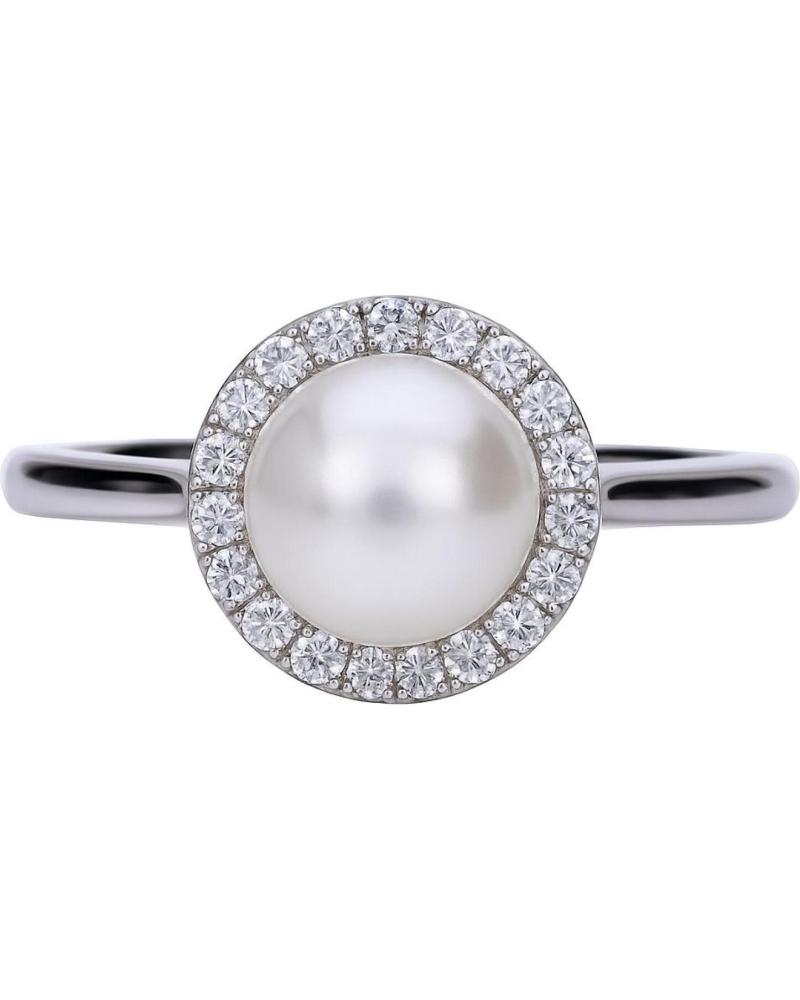 ANILLO DIAMONFIRE CON PERLA Y CIRCONITAS REF. 6117561111165