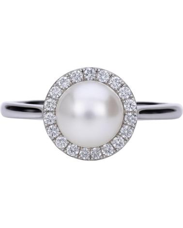ANILLO DIAMONFIRE CON PERLA Y CIRCONITAS REF. 6117561111175